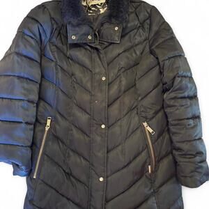 Nine west blue puffer Coat Large